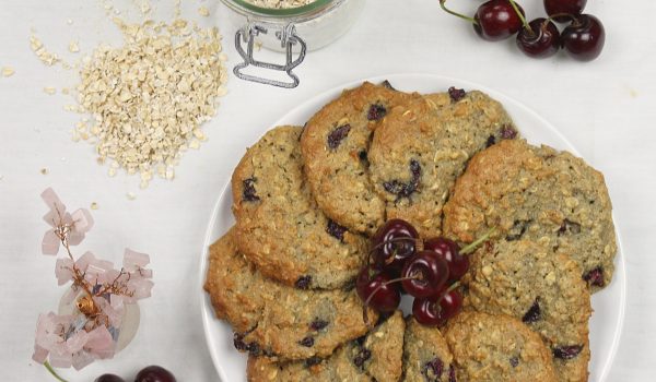 cherry bakewell cookies